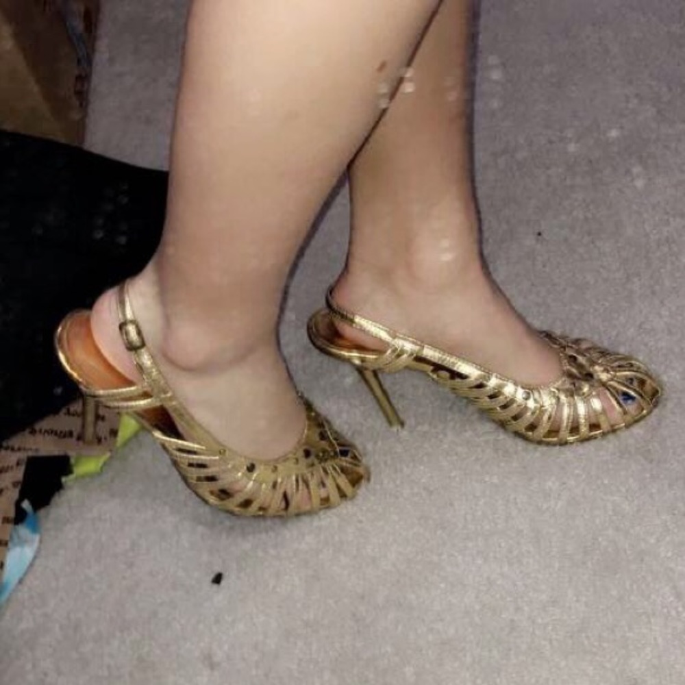 Gold heels